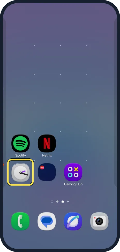 Android screenshot: Take an app out