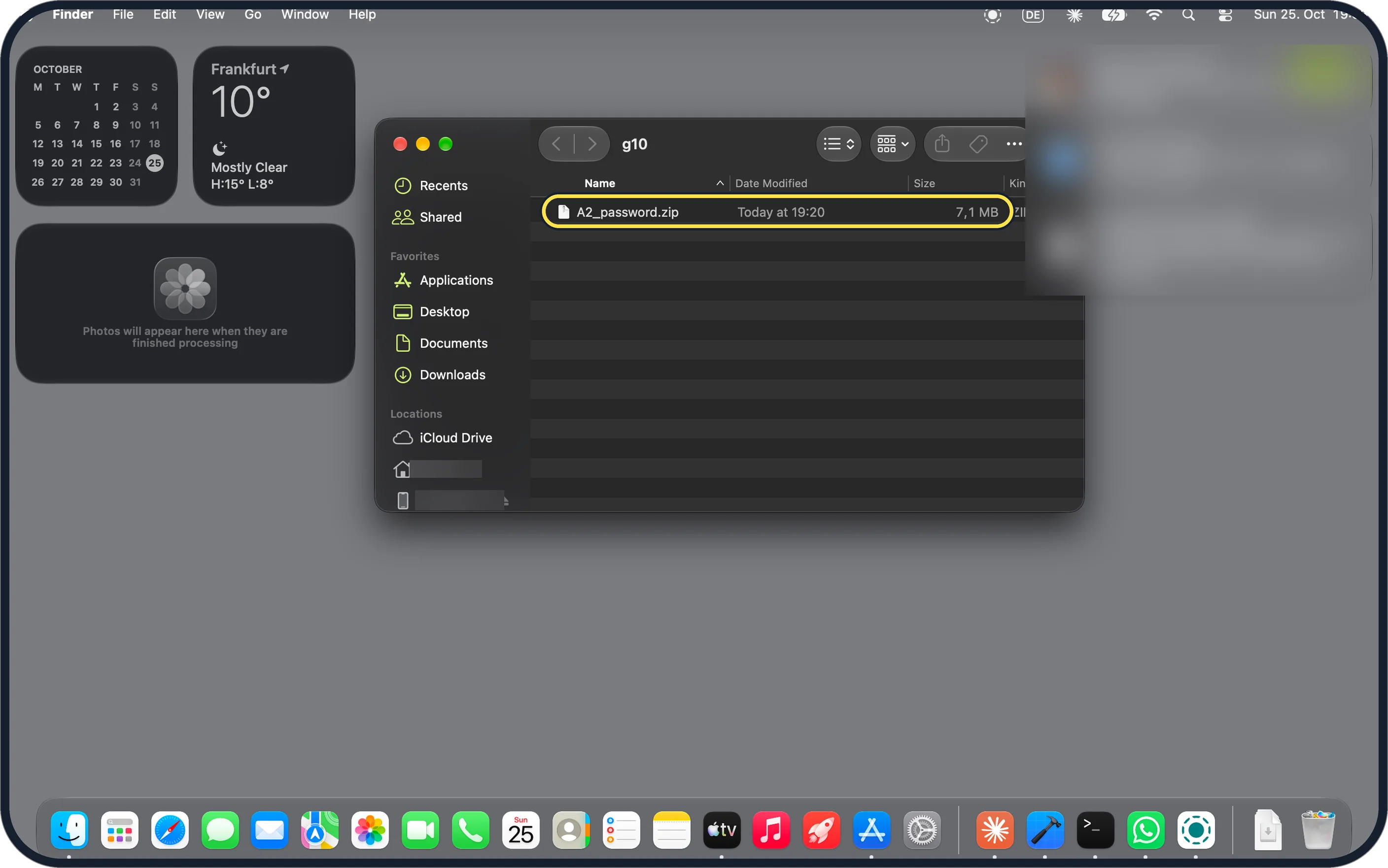 Mac screenshot: Double-click the ZIP
