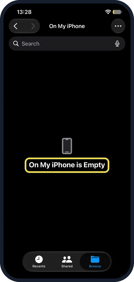 iPhone screen: Delete what you no longer need