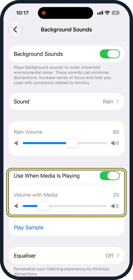 iPhone screen: Decide what happens with music and videos