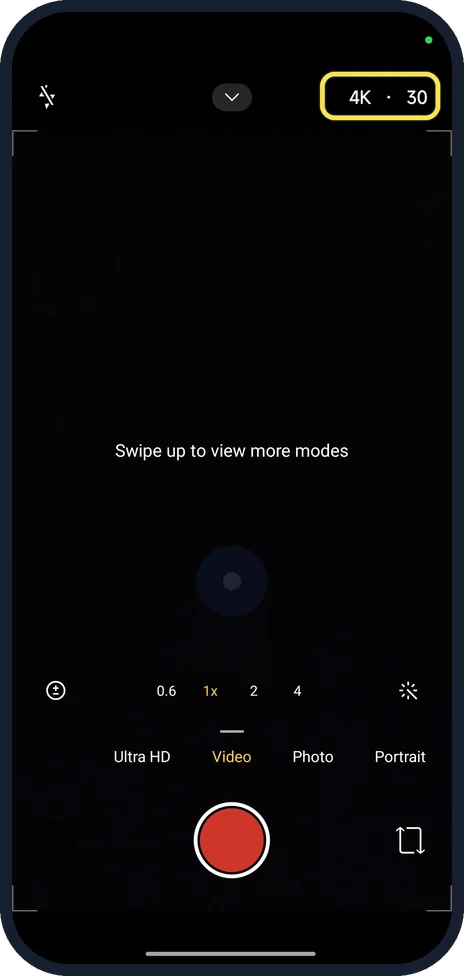 Android screenshot: Check the label