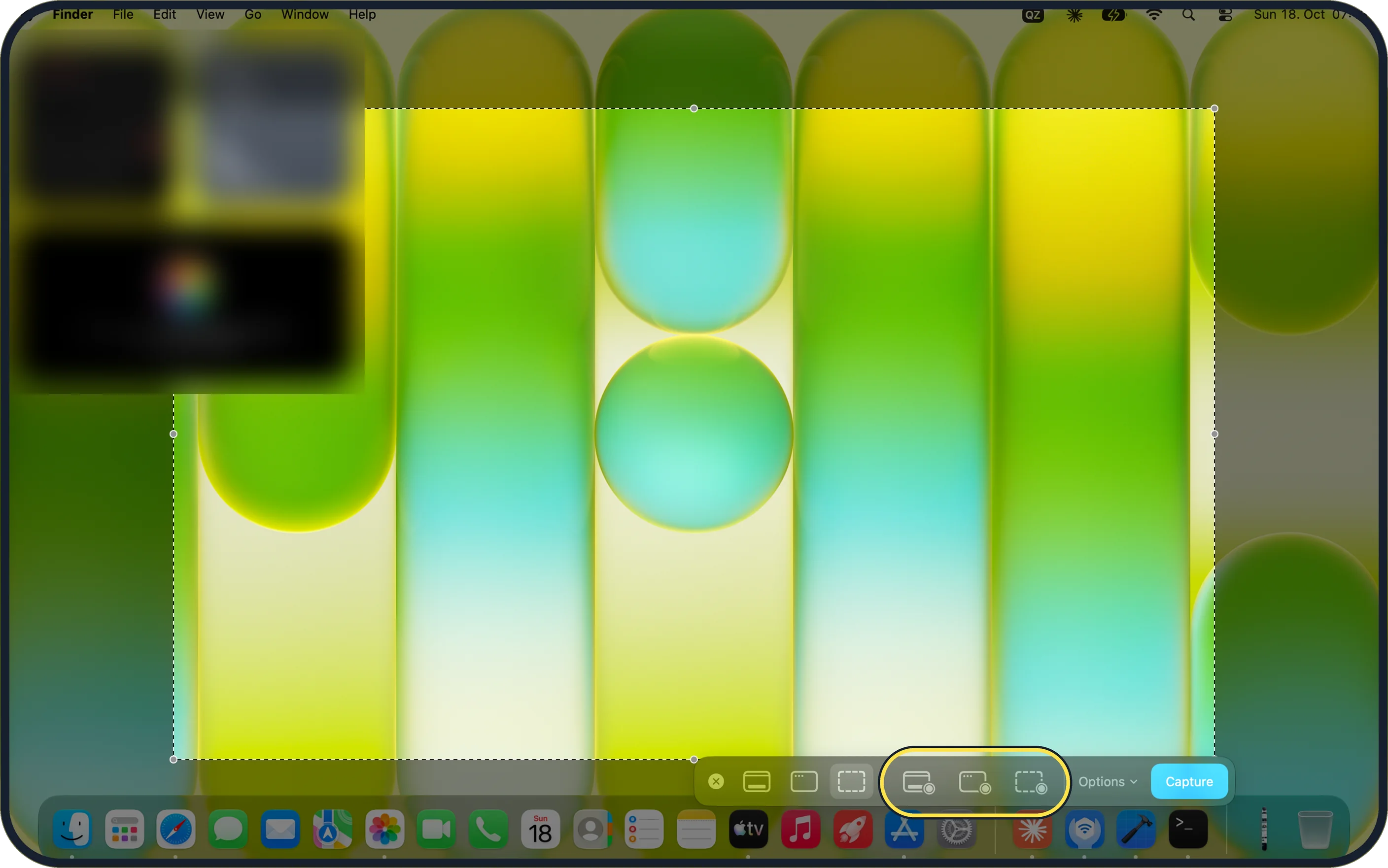 Mac screenshot: Press Shift + Command + 5