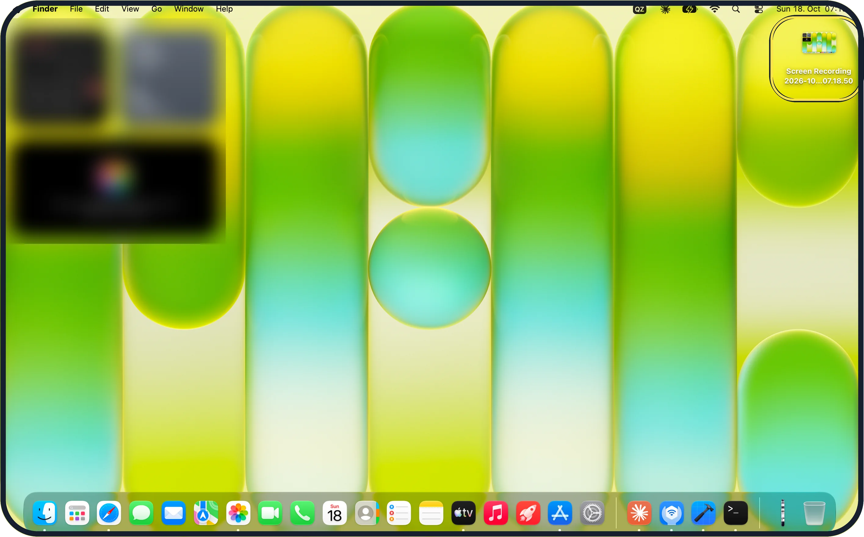 Mac screenshot: Find the video on the Desktop
