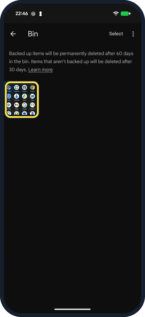 Android screenshot: Find the photo