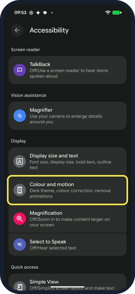 Screenshot from the guide: How to remove animations on a Google Pixel (Android 17)