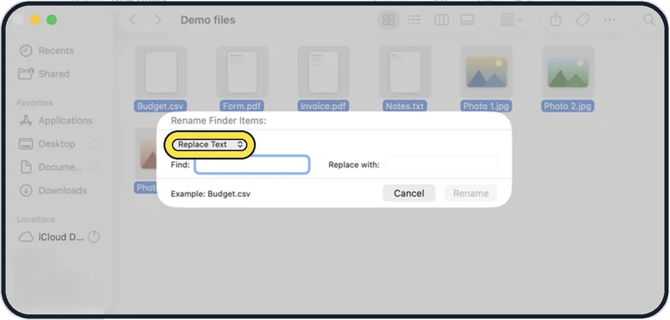 Mac screenshot: Choose a method