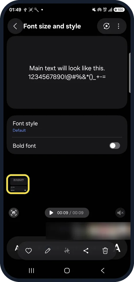 Android screenshot: Find the still
