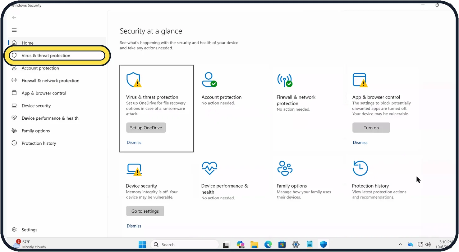 Screenshot from the guide: How to scan a Windows 11 PC for viruses with Windows Security