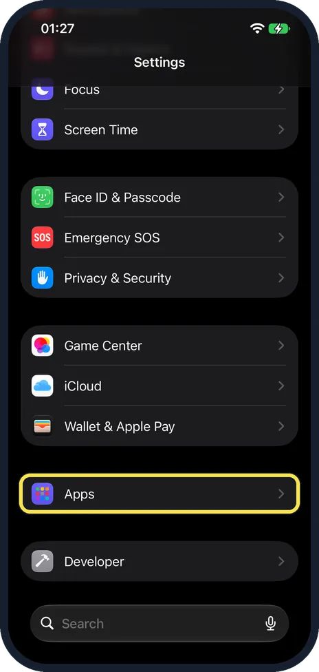 Screenshot from the guide: How to screen or silence unknown callers on an iPhone