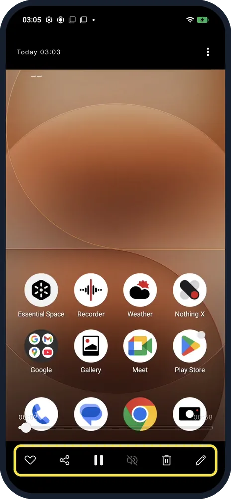Android screenshot: Play it in Photos