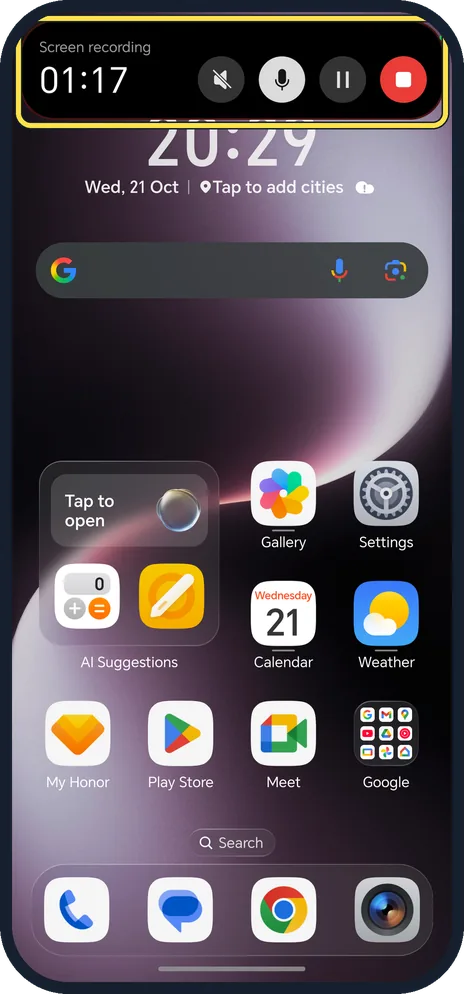 Android screenshot: Stop from the Magic Capsule