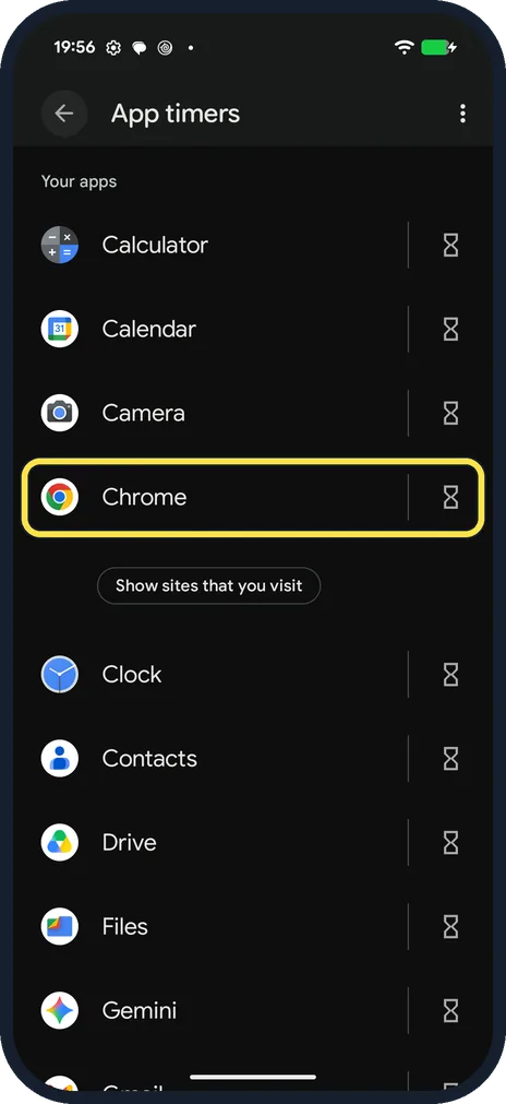 Android screenshot: Check it was removed