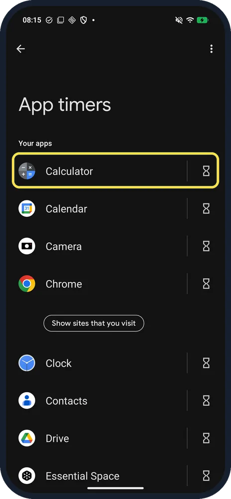 Android screenshot: Check it is gone