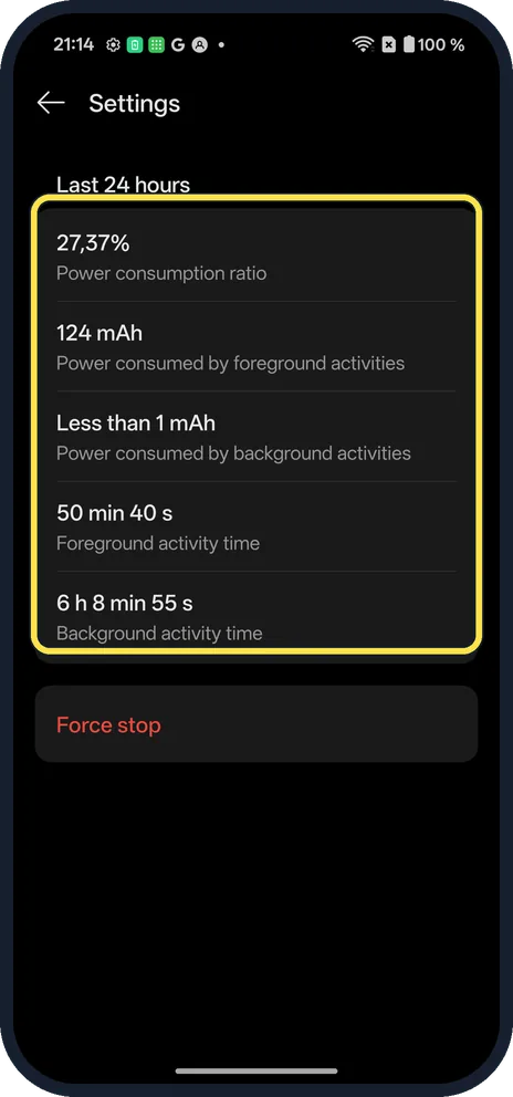 Android screenshot: Tap an app