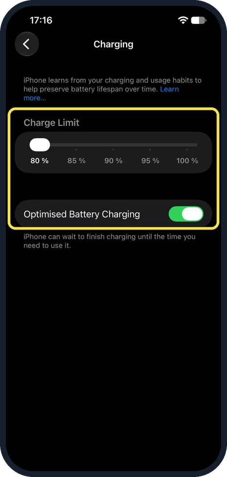 iPhone screen: Check the new limit