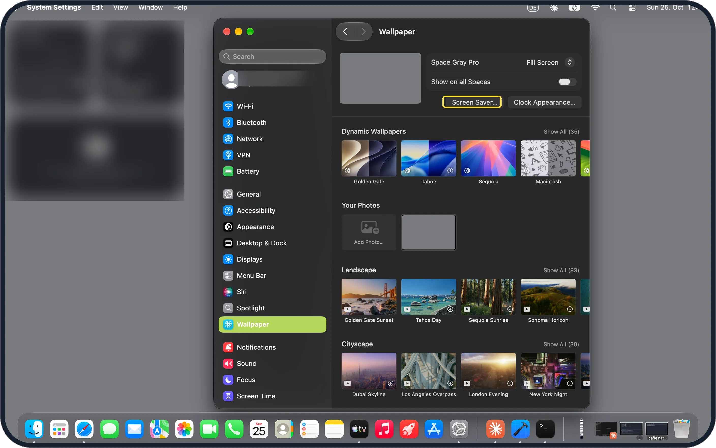 Screenshot from the guide: How to set a screen saver on a Mac (macOS 27)