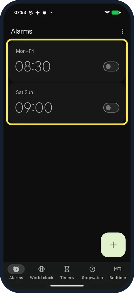 Android screenshot: Check it is gone