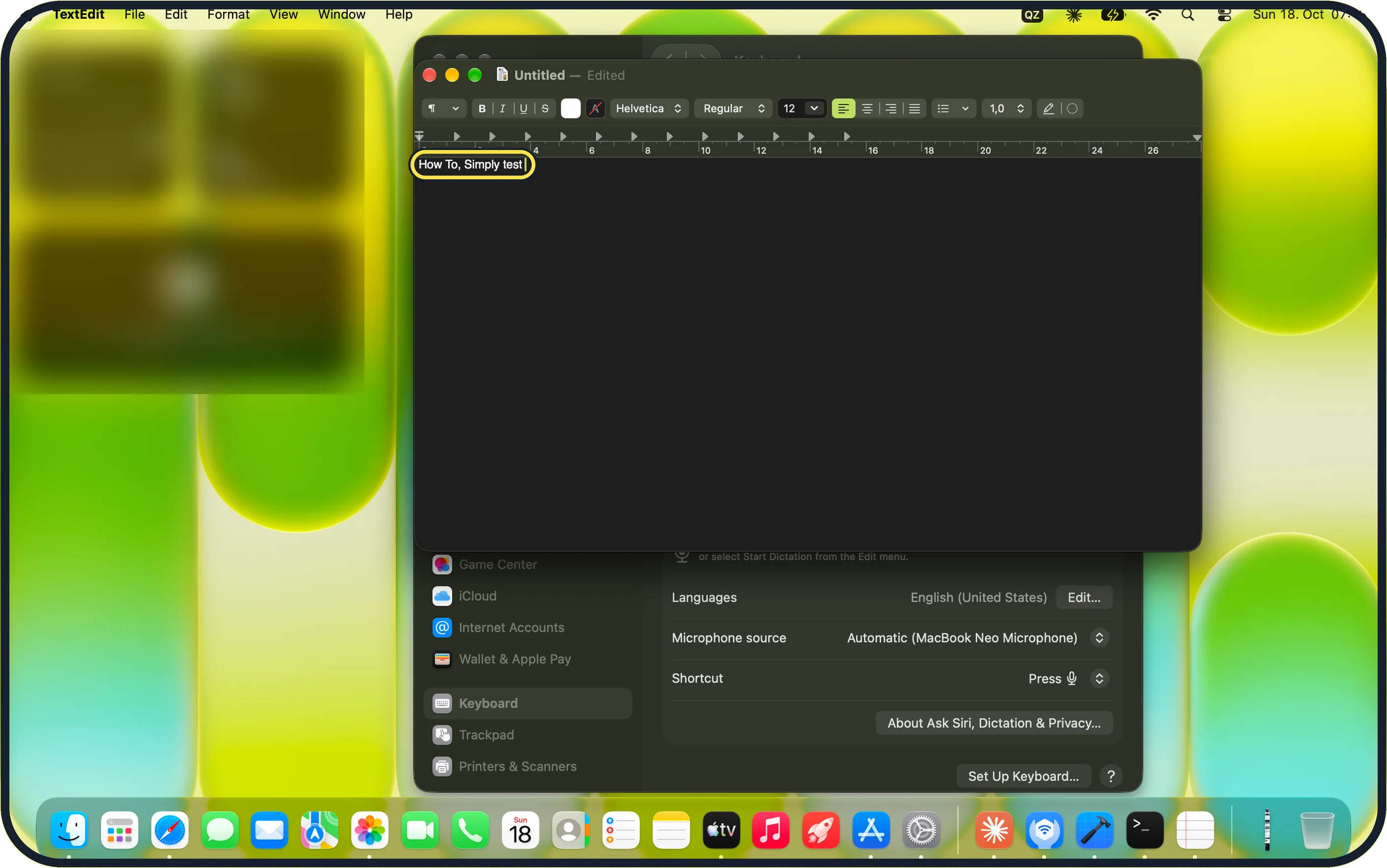 Mac screenshot: Try it