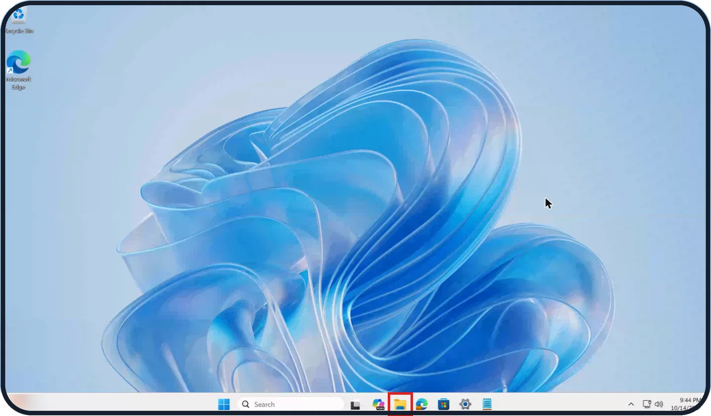 Screenshot from the guide: How to show hidden files and file extensions on Windows 11