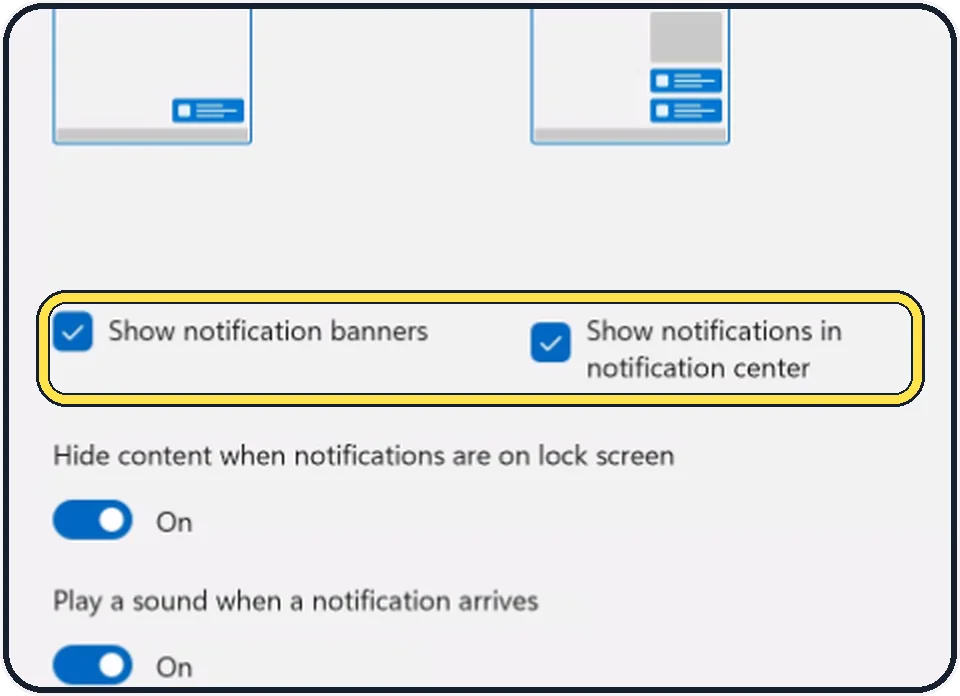 Windows screenshot: Or keep it but stop the pop-ups