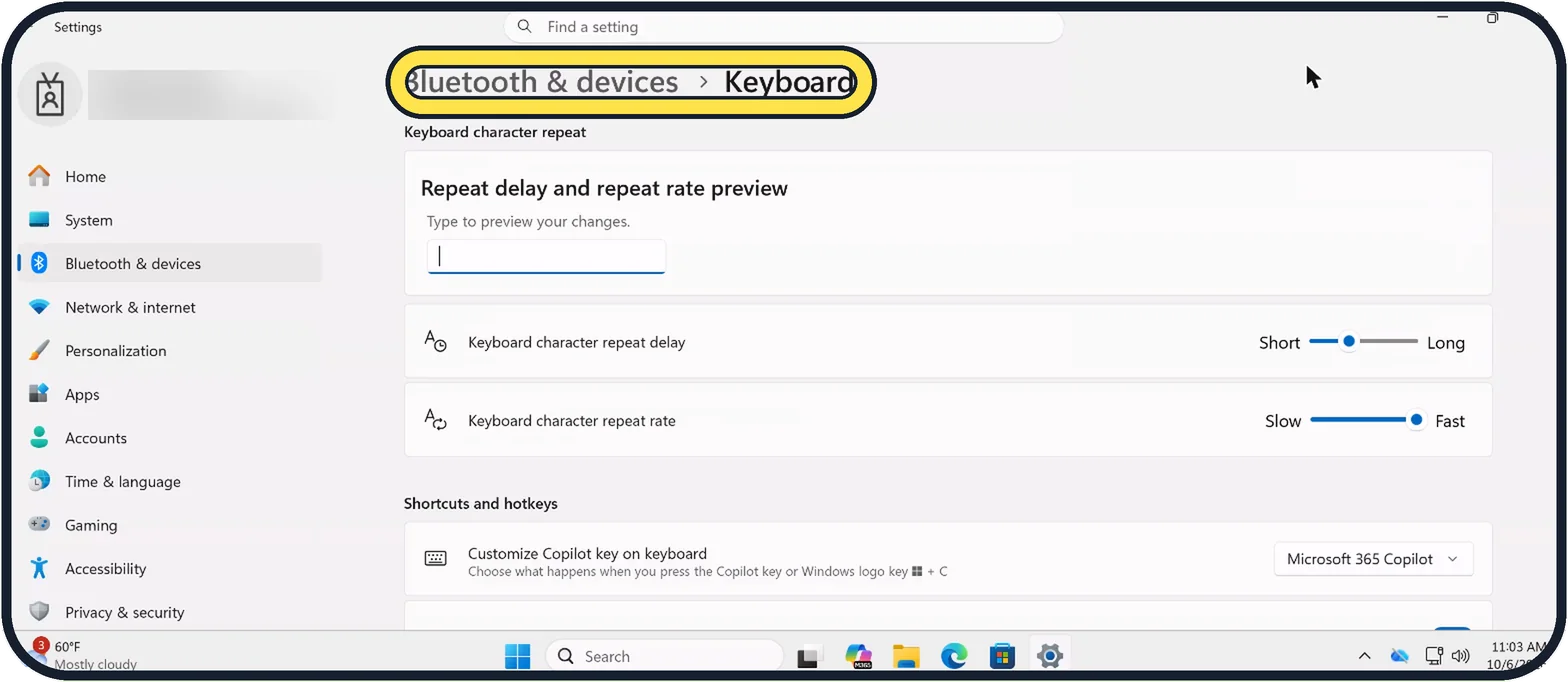 Screenshot from the guide: How to stop Print Screen opening Snipping Tool on Windows 11