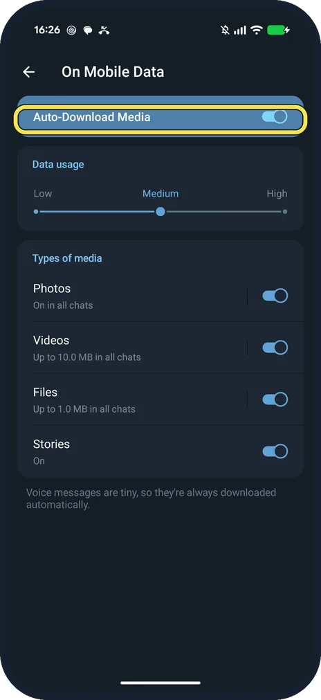Android screenshot: Look at what downloads now