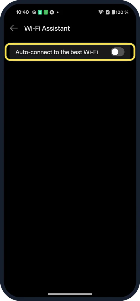 Android screenshot: Check Wi-Fi Assistant