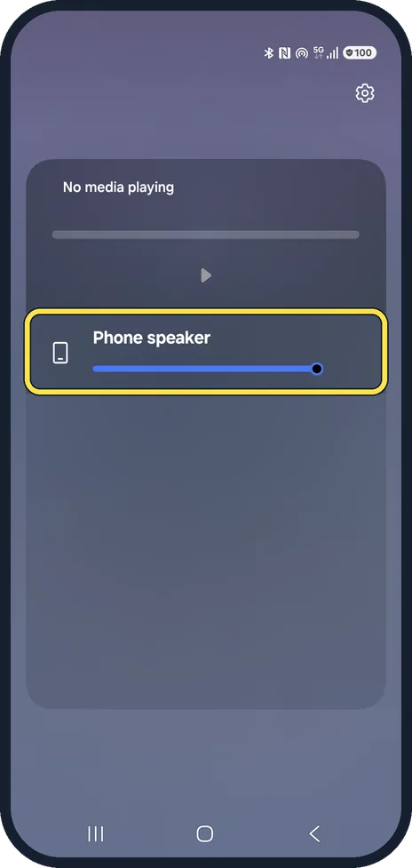 Android screenshot: Pick the device