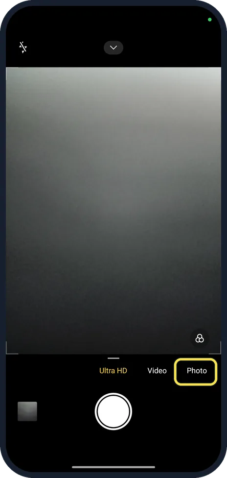 Android screenshot: Go back to Photo