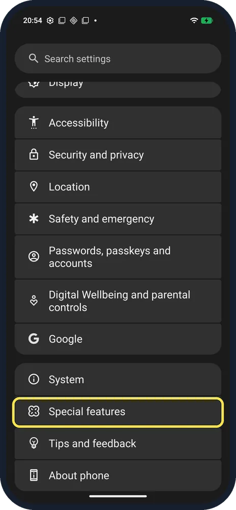 Screenshot from the guide: How to take a screenshot on a Nothing Phone (Nothing OS 4.1)