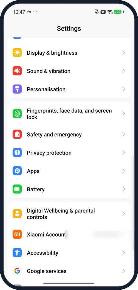 Android screenshot: Let it scroll