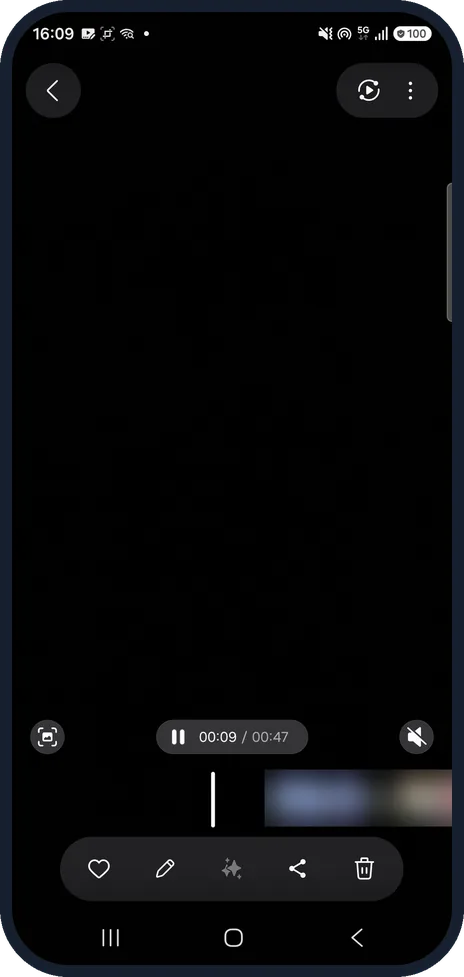 Android screenshot: Check the new length
