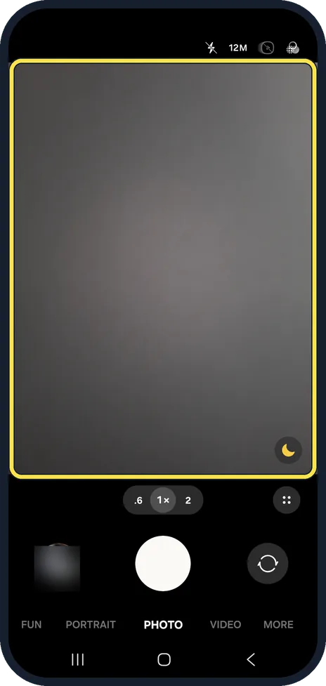 Android screenshot: The camera works again