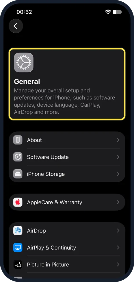 Screenshot from the guide: How to turn off keyboard clicks on an iPhone