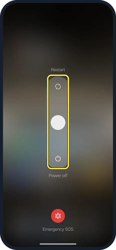 Screenshot from the guide: How to turn off or restart a OnePlus (OxygenOS 16)