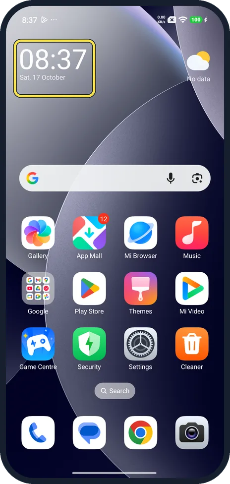 Android screenshot: After turning it back on