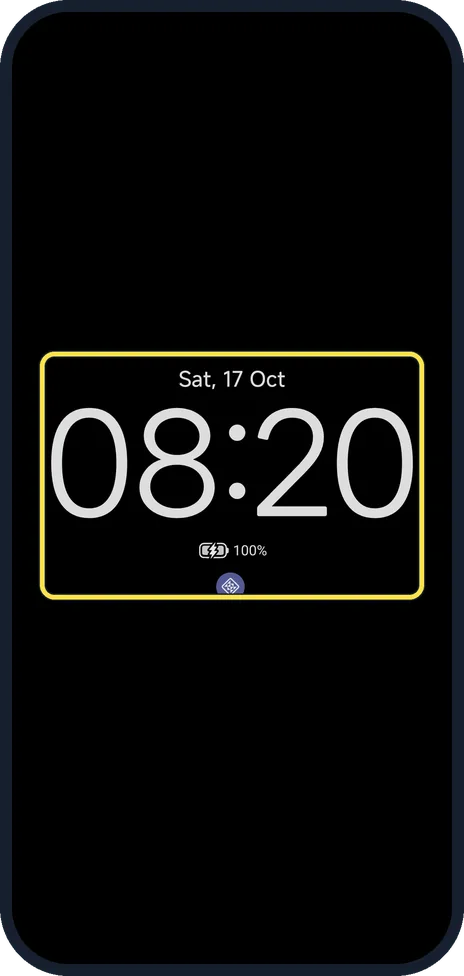 Android screenshot: Lock the phone