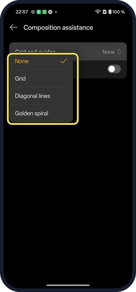 Android screenshot: Pick Grid