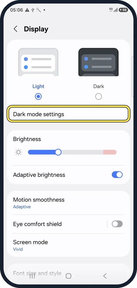 Android screenshot: Schedule it