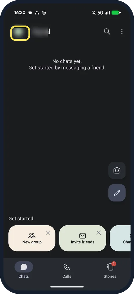 Screenshot from the guide: How to set disappearing messages by default in Signal (Android)