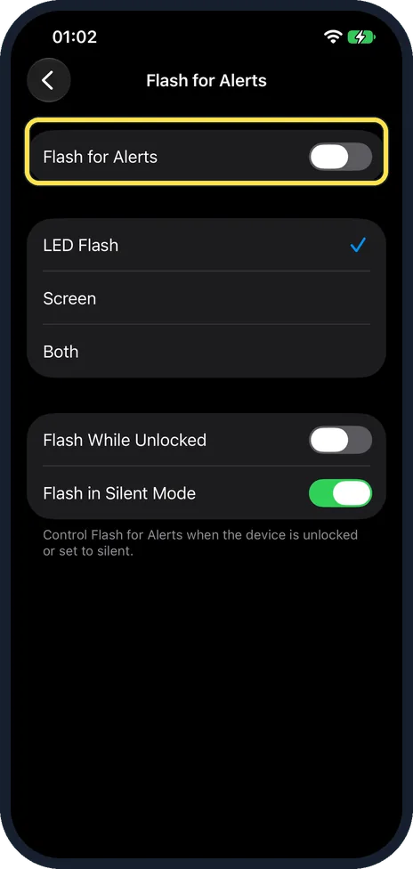 iPhone screen: Turn it off again