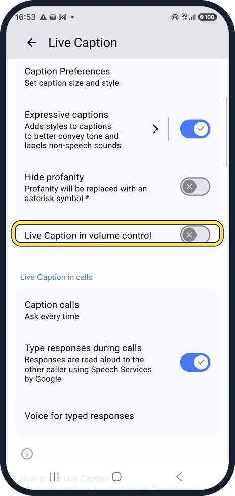 Android screenshot: Quick switch in the volume panel