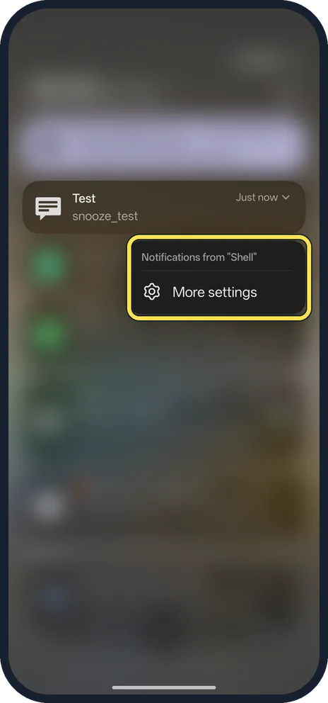Screenshot from the guide: How to turn on notification snoozing on a OnePlus (OxygenOS 16)