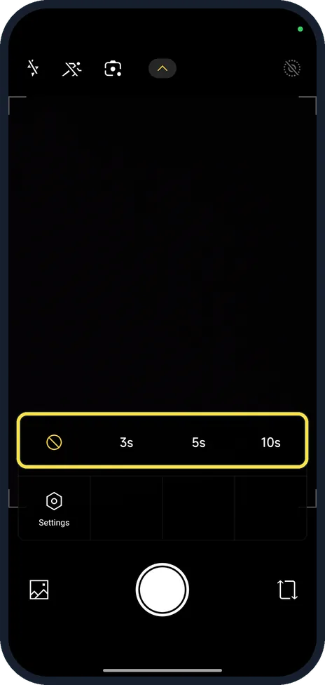 Android screenshot: Pick a delay