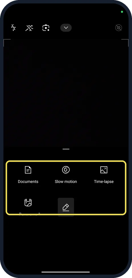 Android screenshot: No Night in More modes