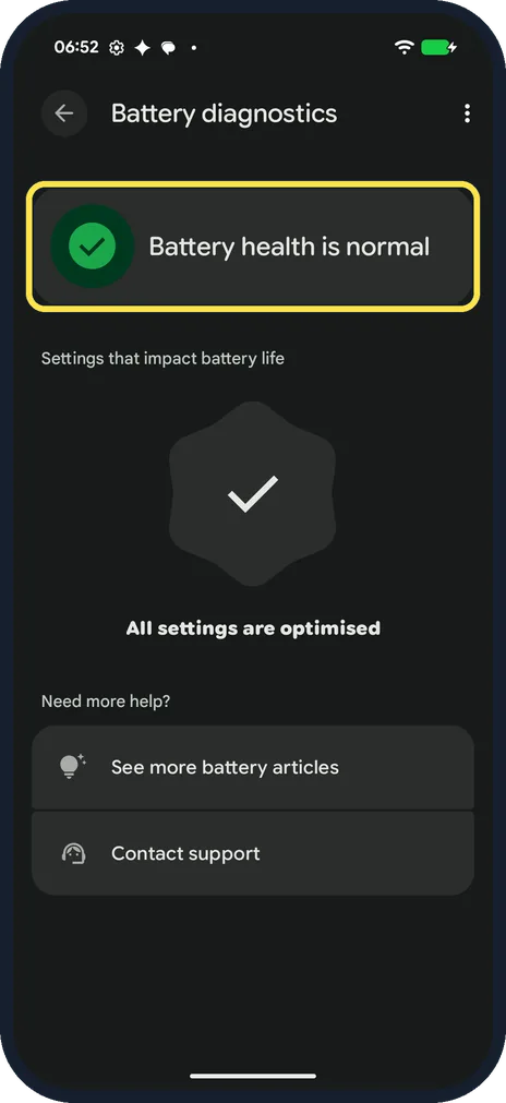 Android screenshot: Battery draining too quickly