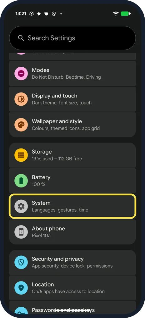 Screenshot from the guide: How to use Circle to Search on a Google Pixel (Android 17)