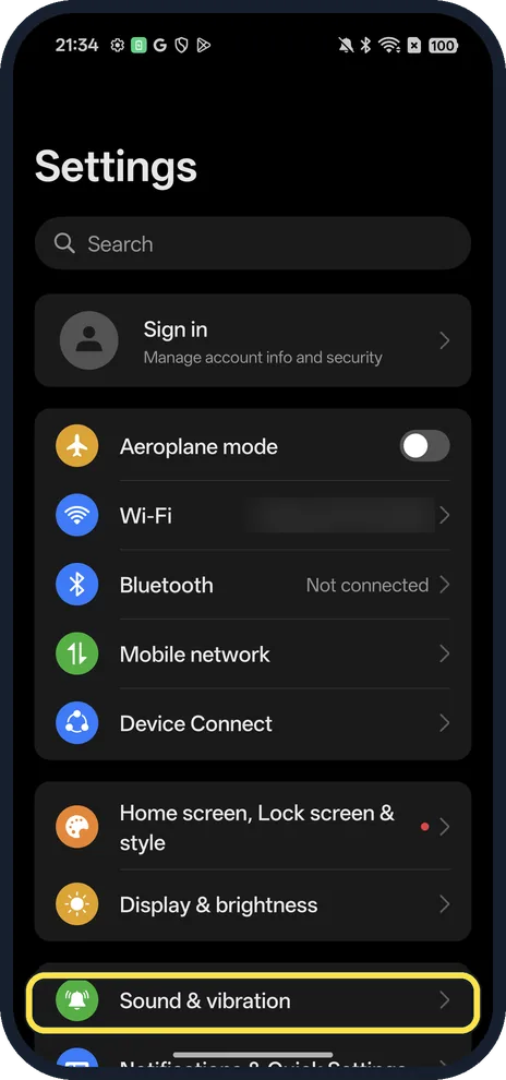 Screenshot from the guide: How to use Clear Voice on an OPPO phone (cut background noise on calls)