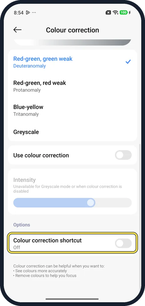 Android screenshot: Add a shortcut