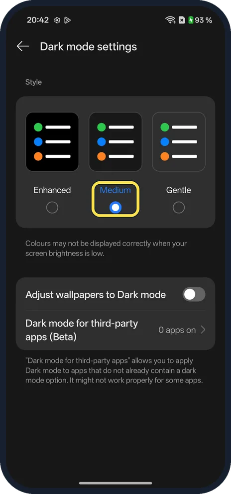 Android screenshot: Try Medium